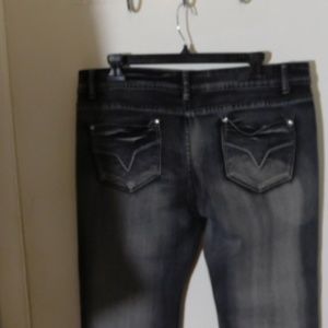 Denim Jeans off black faded 15/16